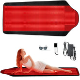 PZJDSR 1444-LED therapy mat in full-body view for comprehensive red light therapy at home.