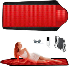 PZJDSR 1444-LED therapy mat in full-body view for comprehensive red light therapy at home.
