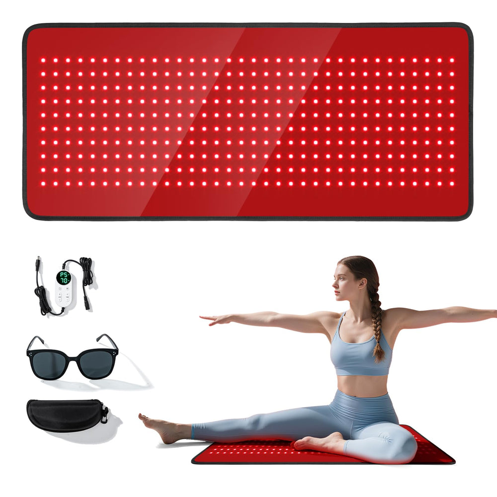 PZJDSR red light therapy mat with full back coverage for broad relief
