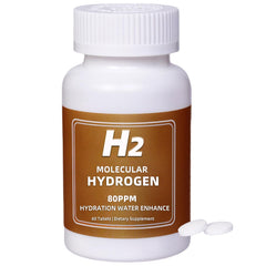 Qanbokey hydrogen tablets dissolving quickly in a glass for hydration