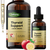 Q'ankyaq Thyroid Support Liquid Drops bottle shown for daily thyroid balance.
