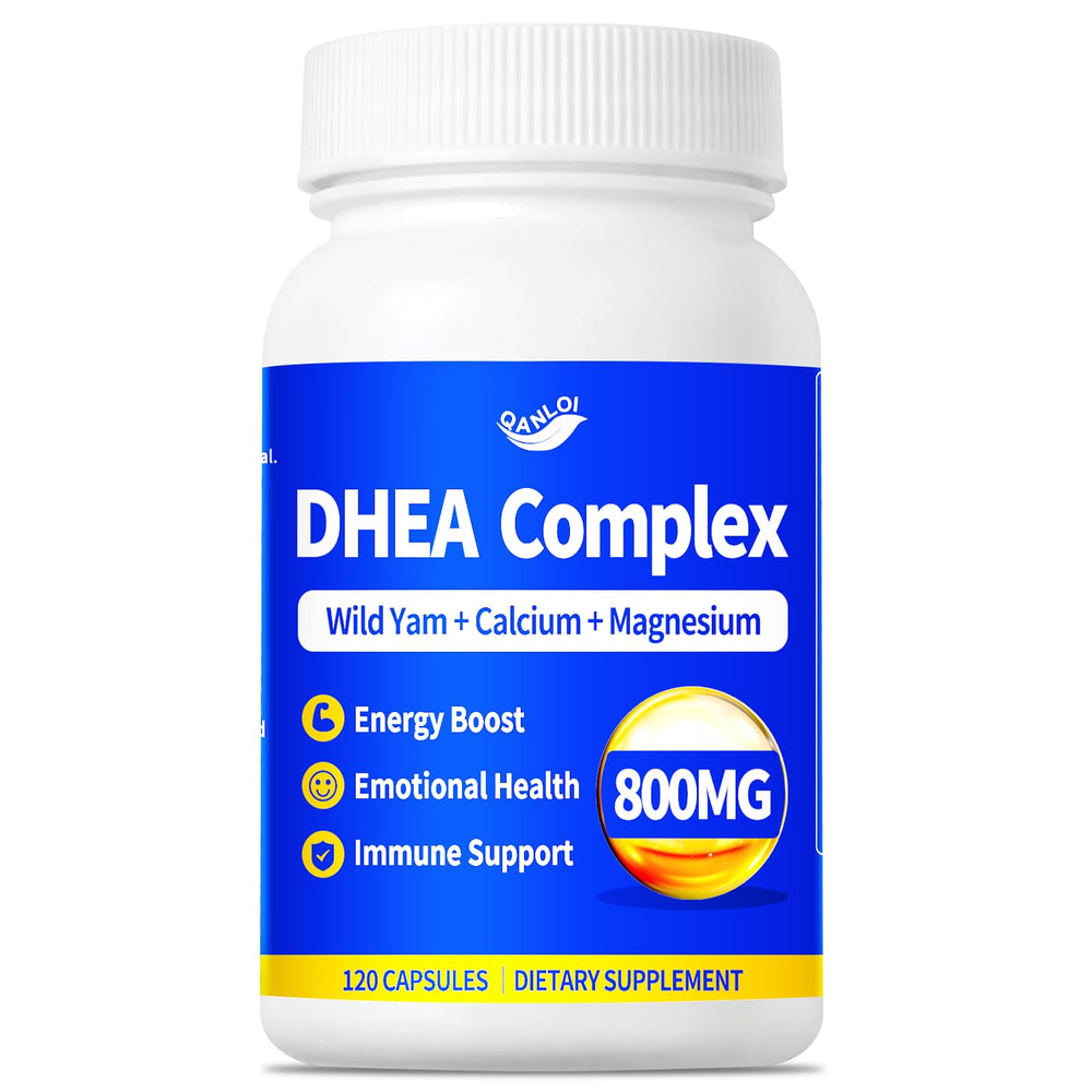 QANLOI DHEA micronized capsule close-up for fast absorption and daily energy support.