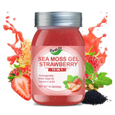 QANLOI sea moss gel strawberry jar shows rich nutrients for daily energy