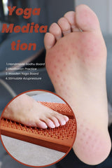 QEAHZ Sadhu Board copper nails close-up shows 10mm spacing for comfortable starting pressure.