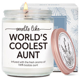 QHLLWT Cool Aunty Lavender Candle jar for cozy evenings