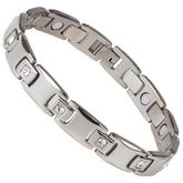 QIAOZILI women's magnetic bracelet close-up with 11 magnets for everyday wear.