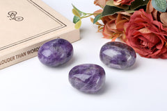 QINJIEJIE irregular amethyst stone polished for decorative display