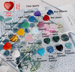 QINJIEJIE Conjunto de cristales multicolor para prácticas conscientes.