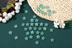 QINJIEJIE green aventurine star pocket stone used in DIY crafts