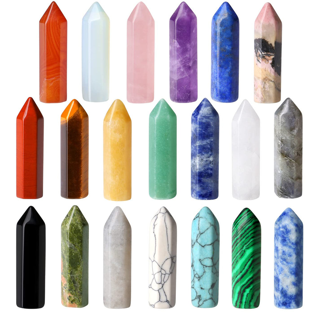 QINJIEJIE healing crystal wand amethyst supports meditation and balance.