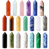 QINJIEJIE healing crystal wand amethyst supports meditation and balance.