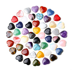 QINJIEJIE heart crystals display for pocket carry and energy balance