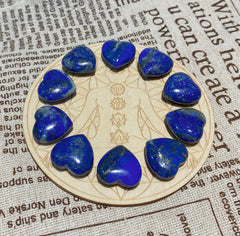 QINJIEJIE lapis heart palmstone in a cozy workspace boosts focus