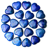 QINJIEJIE lapis lazuli heart crystal set for meditation and balance
