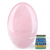 QINJIEJIE rose quartz palm stone for calming energy and mindful breathing.