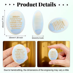 QINJIEJIE Serenity Prayer handheld crystal for calm during daily tasks.