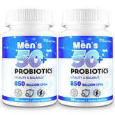 QIVERNAMY Probiotics for Men 50+ bottle shown for daily wellness