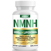 Qmiozzy NMNH bottle front view for daily cellular energy support.