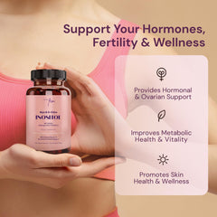 QSTA Premium Inositol capsules closeup showing the 4100 mg daily dose