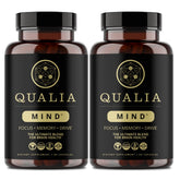 Qualia Mind bottle front view for enhanced focus.