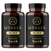Qualia Mind bottle front view for enhanced focus.