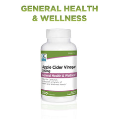 Quality Choice ACV tablets to swallow easily and support daily digestion.