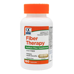 Quality Choice Daily Fiber Capsules bottle front for easy daily fiber support.