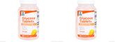 Quality Choice orange glucose tablets bottle for on-the-go, fast-acting support.