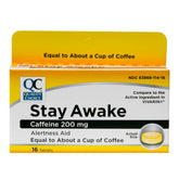 Quality Choice Stay Awake bottle front view for quick energy.