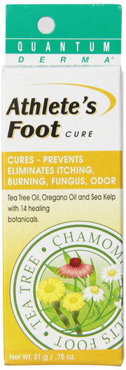 Quantum Derma foot mask applied between the toes for targeted protection.