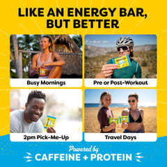 Quantum Energy Square bar close-up texture shows protein-rich bite for sustained energy.