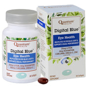 Quantum Health Digital Blue softgel bottle for daily blue light support.
