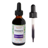 Quantum Health elderberry liquid bottle ready for daily immune-support routine.