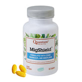 Quantum MigShield bottle front view showcasing the product for daily magnesium support