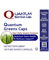 Quantum Nutrition Greens Capsules ready for daily use in routines