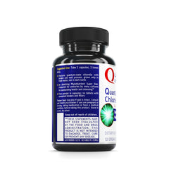 Quantum Nutrition organic chlorella label vegan detail communicates purity and daily wellness