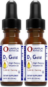 Quantum Nutrition QNL D3 Gold bottle front for premium bone support packaging