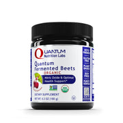 Quantum Nutrition QNL Qultured Fermented Beets bottle highlighting organic beet root powder for daily wellness.