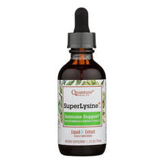 Quantum Super Lysine+ Liq bottle front view for daily immune support.