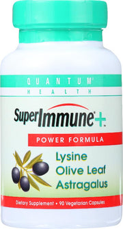 Quantum Superimmune bottle front with a sleek label suggesting daily immune support.