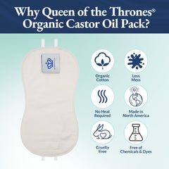 Soft organic cotton flannel interior from Queen of the Thrones Pack against the skin.