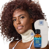 QUEEN OF THE THRONES Castor Oil Pack neck-area for targeted neck support and hydration.