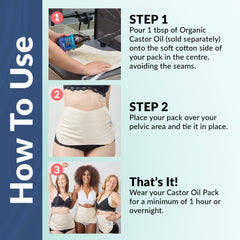 Queen of the Thrones Castor Oil Pack outer PU layer keeps packing cleaner.