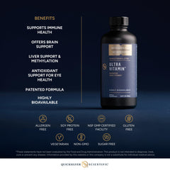 Quicksilver Liposomal Ultra Vitamin dosing spoon for easy daily use
