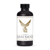 Quicksilver Liver Sauce bottle label with liposomal delivery for enhanced absorption