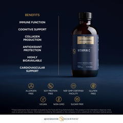 Glass bottle closeup emphasizes gluten-free and vegan-ready formula.