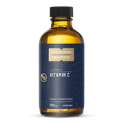 Quicksilver Scientific Liposomal Vitamin C bottle shows high-absorption formula for immune support.