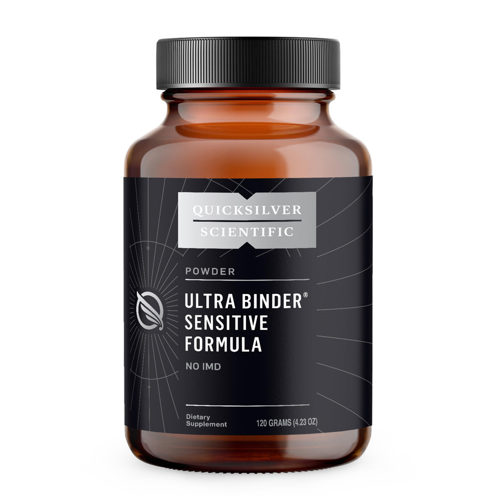 Quicksilver Scientific Ultra Binder Sensitive Formula bottle pour for easy daily dosing