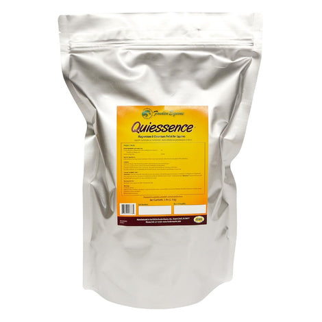 Quiessence small-5-pound bag front view, highlighting a calm-support supplement for horses.