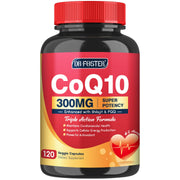 Quinovit CoQ10 300mg bottle with PQQ and Shilajit for enhanced energy support.
